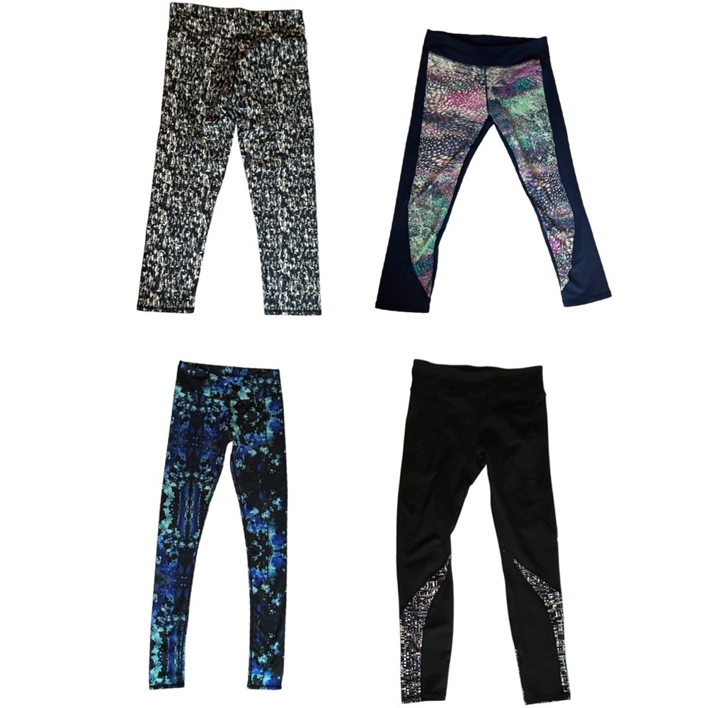 Bundle of Four Fabletics Pants – 2 Capri and 2 Full-Length, Size XS